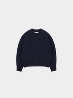Yak Wool Crewneck Sweater (Navy)