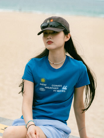 Sea&Sun Graphic Washed Cap (Brown)