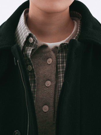 City Wool Half Coat (Black)