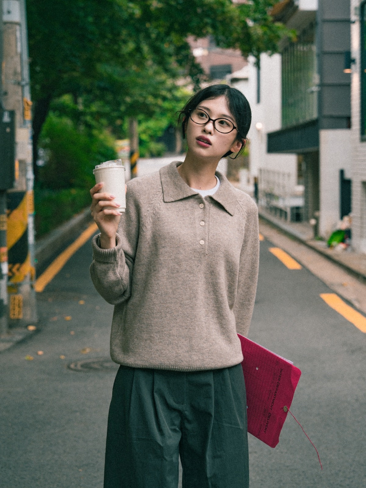 Yak Wool Collar Knit (Beige)