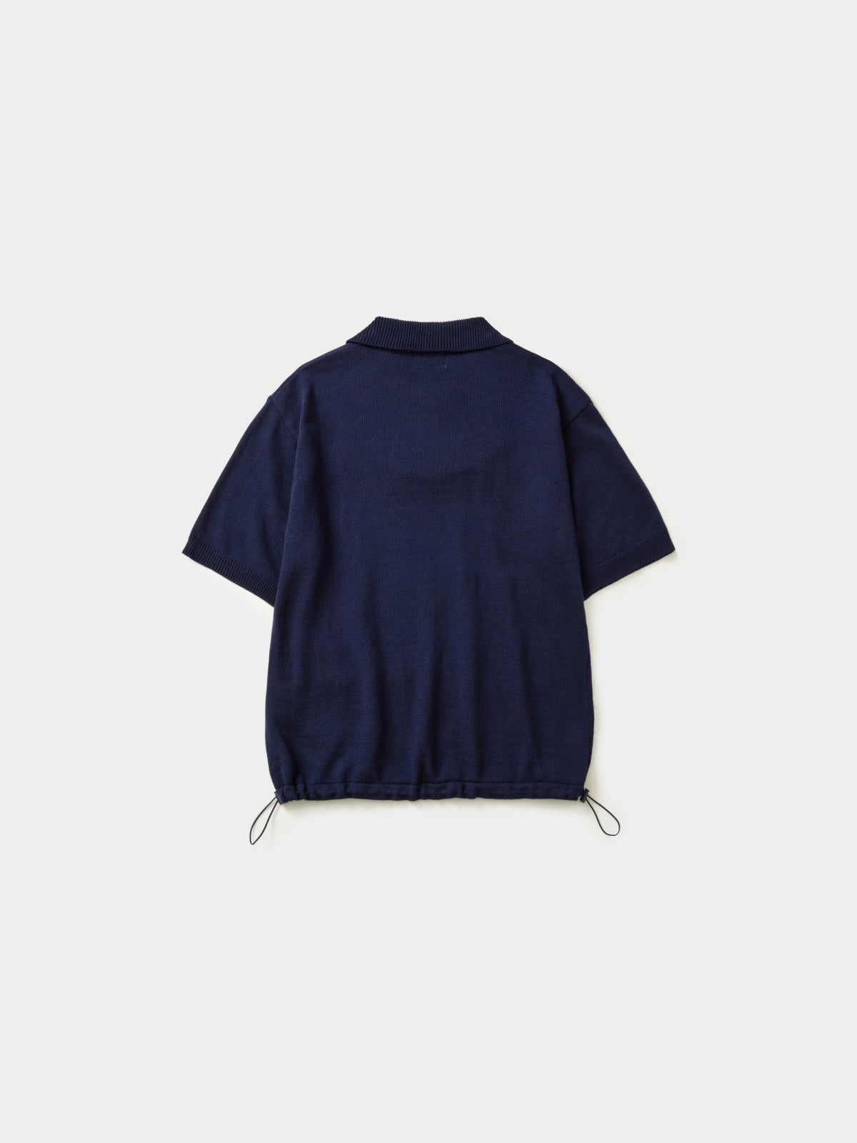Airy Cotton Collar Knit (Navy)