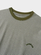 Double Stripe String Tee (Khaki)