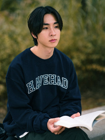 Classic Slab Logo Sweatshirts (Melange Gray)