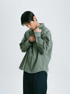 Classic Check Western Shirts (Olive Green)