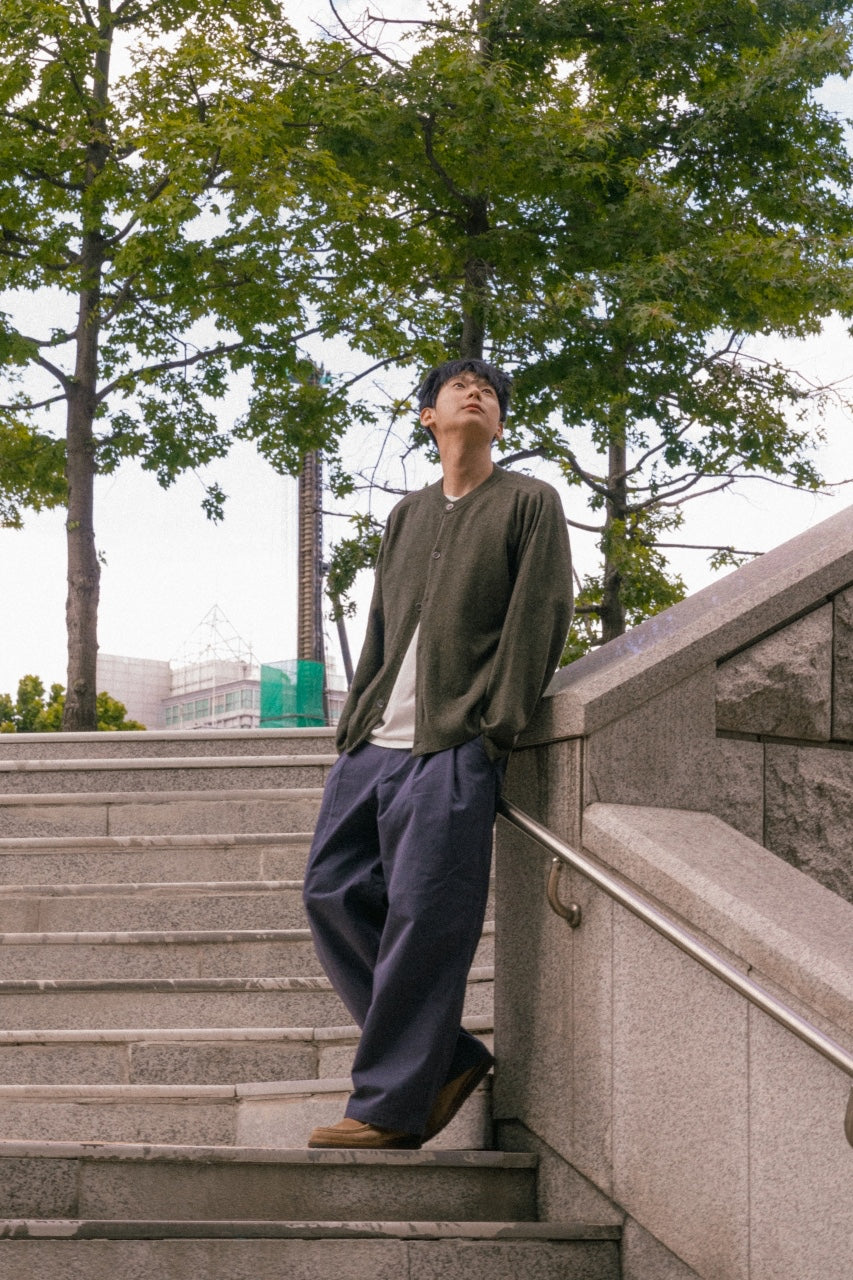 Light Wholegarments Cardigan (Charcoal)