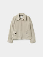 Glen Cotton Drizzler Jacket (Beige)