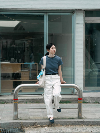 Classic Stripe Tee (Light Blue)
