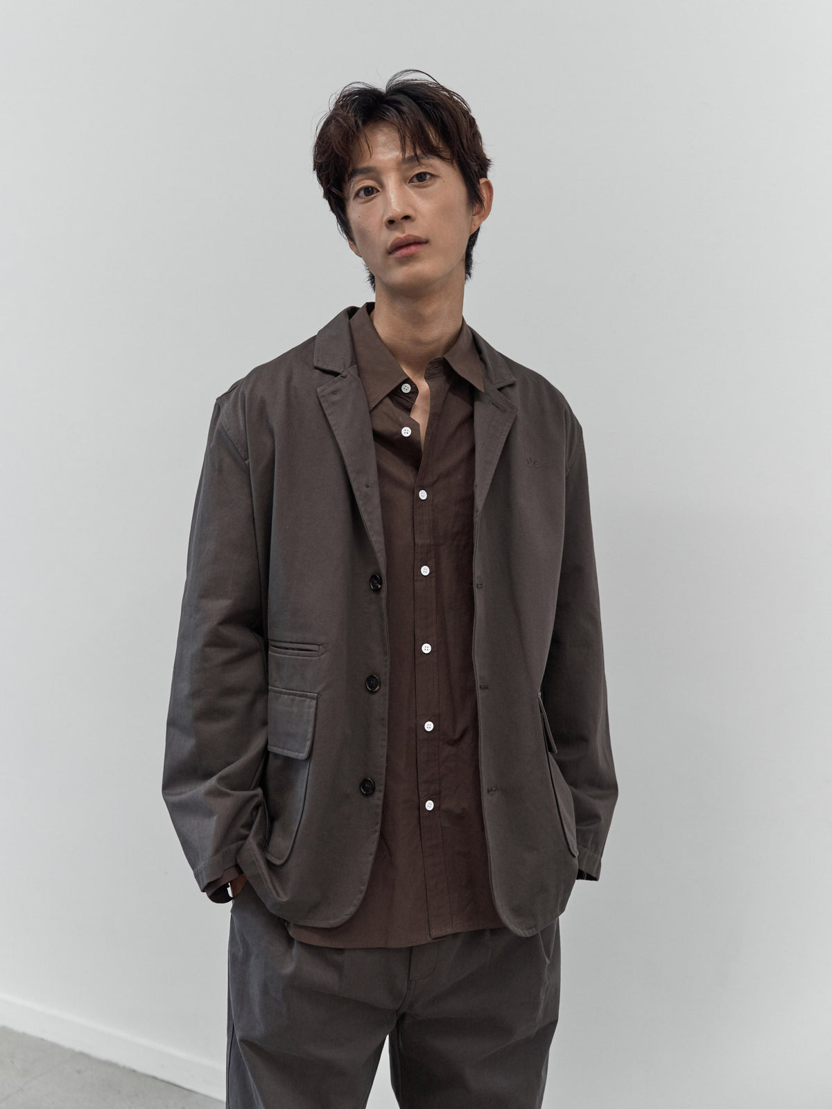 City Worker Club Jacket (Ash Brown)