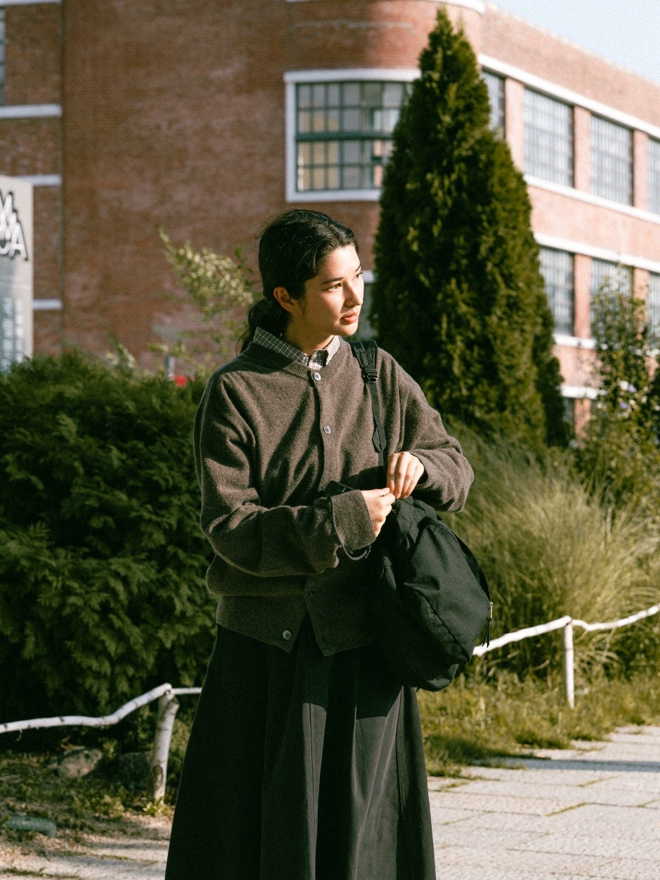 Light Wholegarments Cardigan (Brown)
