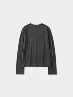 Mellow Slim Long Sleeves T-Shirt (Charcoal)