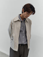 Glen Cotton Drizzler Jacket (Beige)