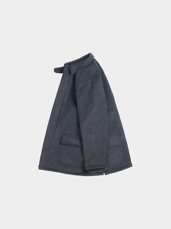City Wool Half Coat (Charcoal)