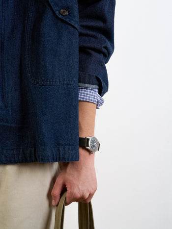 Washed Pocket Utility Jacket (Denim Blue)