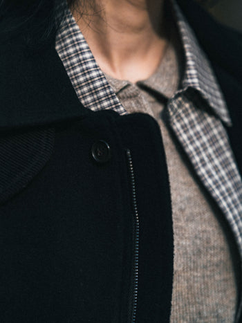 City Wool Half Coat (Charcoal)
