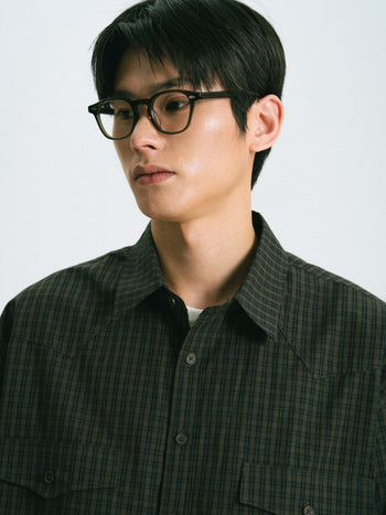 Classic Check Westren Shirts (Brown)