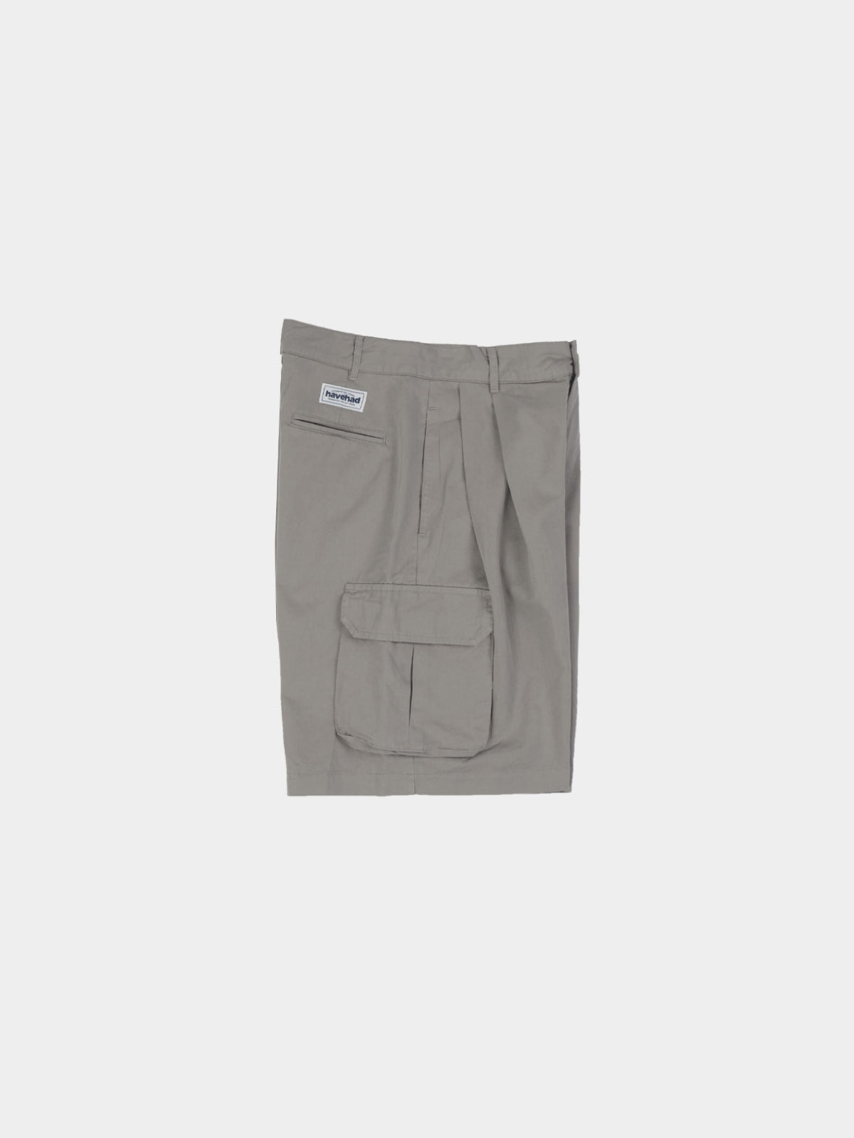 Utility Pin-tuck Cargo Shorts (Light Olive)