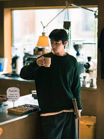 Yak Wool Crewneck Sweater (Gray)