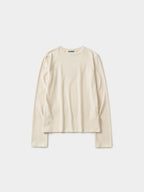 Mellow Slim Long Sleeves T-Shirt (Beige)