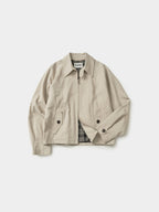 Glen Cotton Drizzler Jacket (Beige)