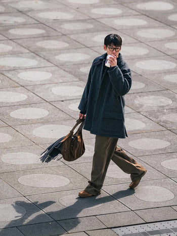 City Wool Half Coat (Navy)