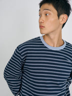 Stripe Long Sleeve Tee (Stripe Navy)