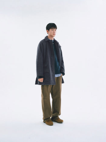 City Wool Half Coat (Charcoal)