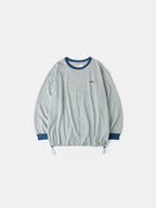 Double Stripe String Tee (Blue Green)