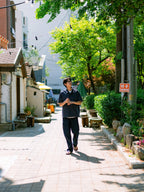 City Summer Light Half Shirts (Navy)