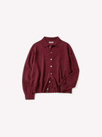 Daily Wool Collar Cardigan (Red)