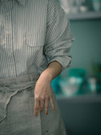 Everyday Pocket Stripe Shirts (White)