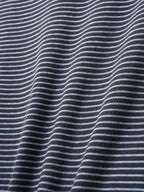 Classic Stripe Tee (Charcoal)