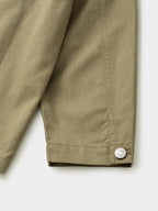Twill Cotton Chore Jacket (Light Khaki)