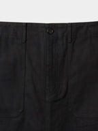 Herringbone Twill Fatigue Skirt (Black)