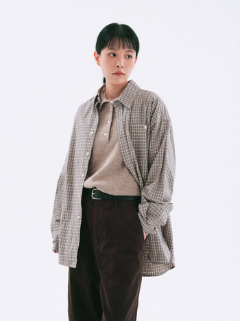 Corduroy Officer Chino Pants (Brown)