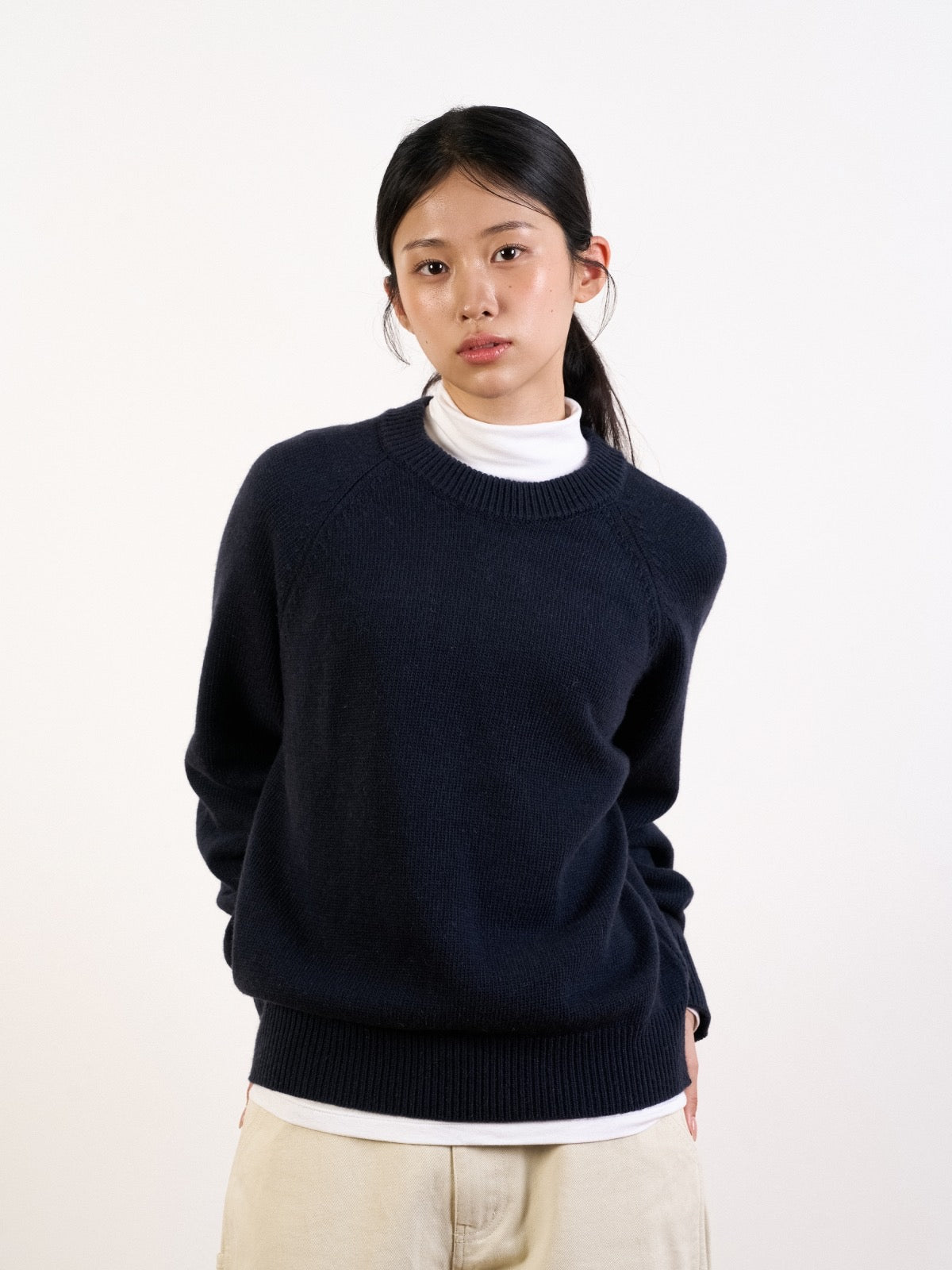 Yak Wool Crewneck Sweater (Gray)