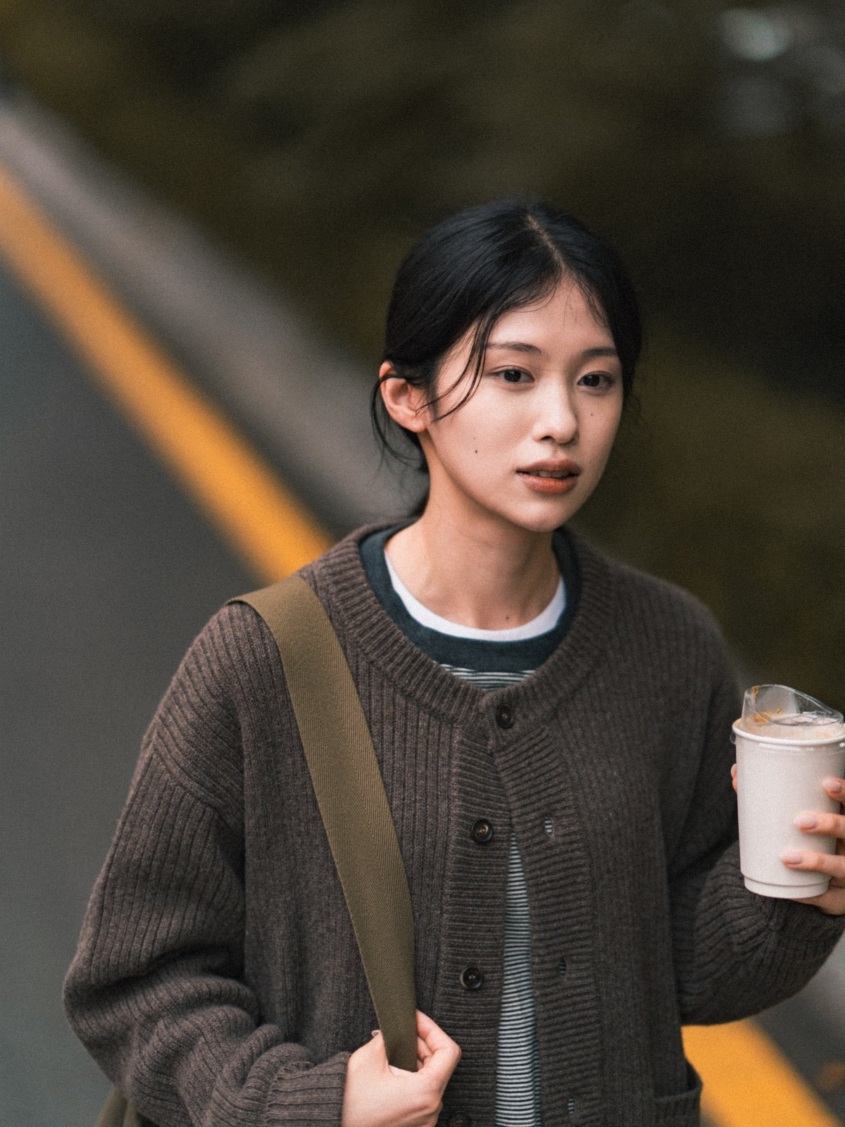 Daily Fine Wool Cardigan (Navy)