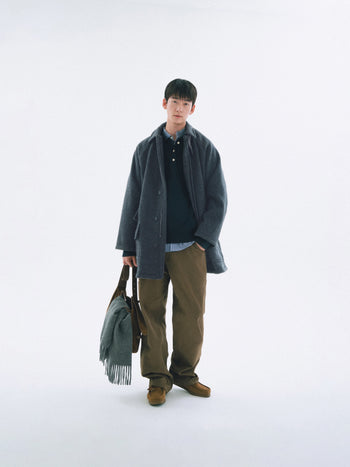 City Wool Half Coat (Navy)