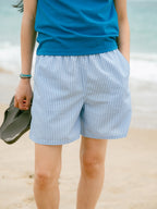 Easy Banding Shorts (Stripe Blue)