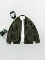 Light Wholegarments Cardigan (Deep Khaki)