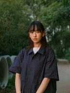 City Summer Light Half Shirts (Navy)