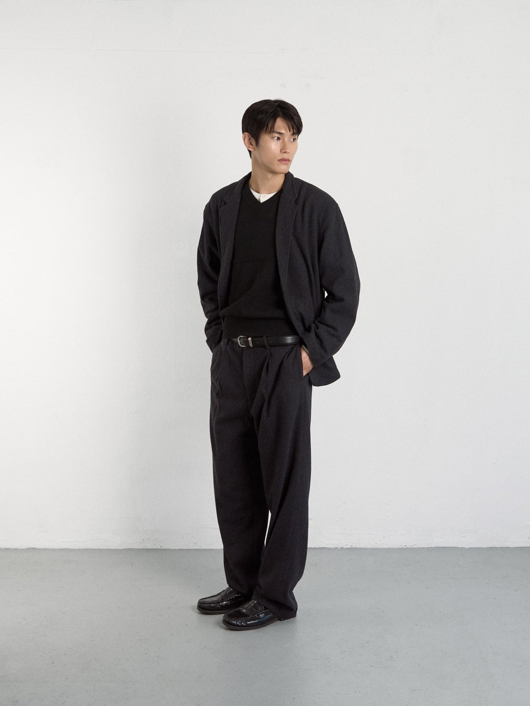 City Light Wool Club Jacket (Charcoal)