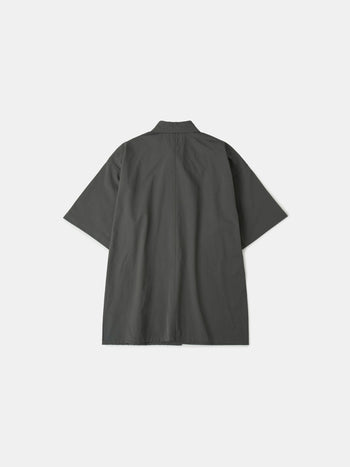 Hidden Type Half Sleeve Shirts (Charcoal)