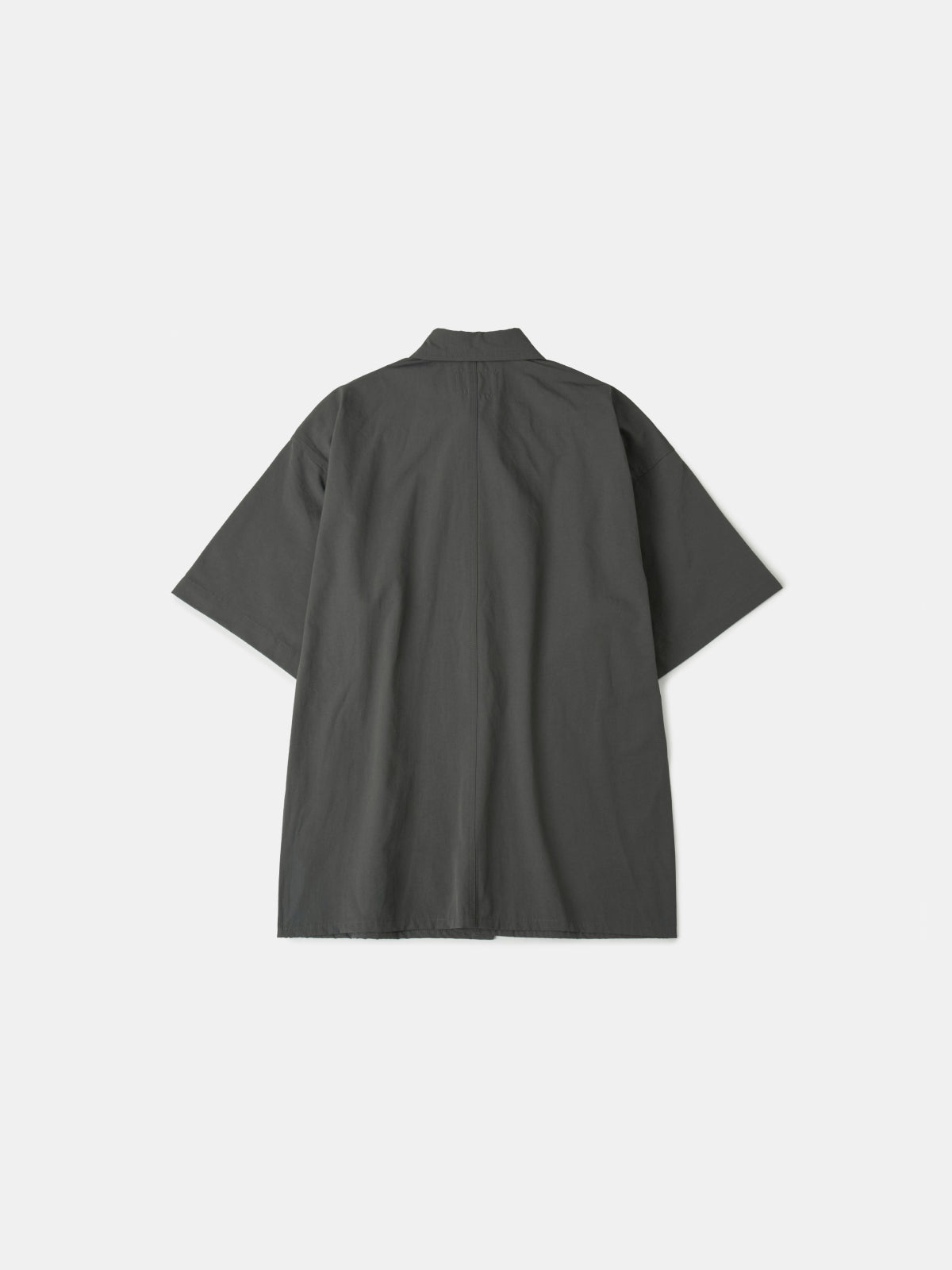 Hidden Type Half Sleeve Shirts (Charcoal)