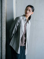 Herringbone Twill Fatigue Skirt (Black)