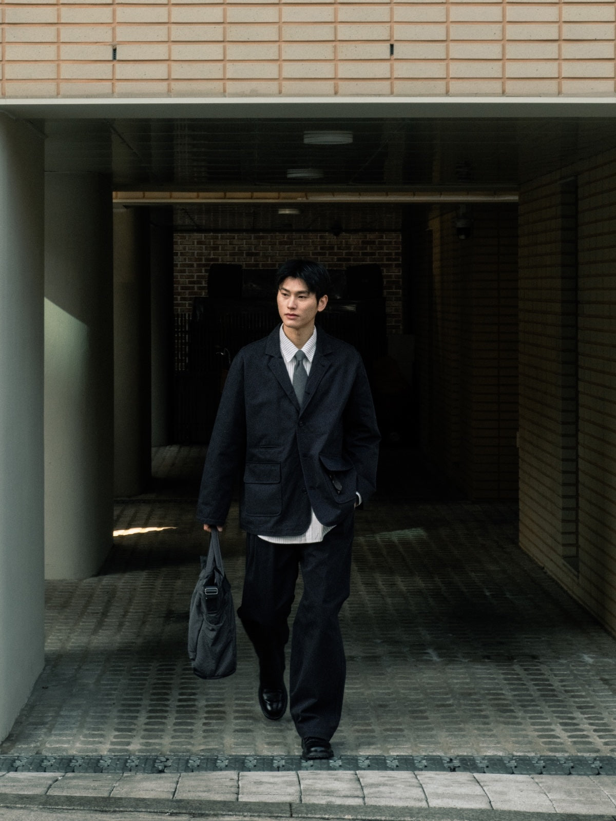 City Worker Club Jacket (Blue Gray)