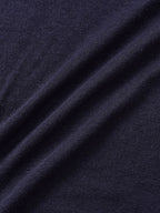 Essential Mock Neck Tee (Navy)