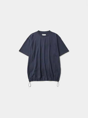 Relaxed Half String Tee (Navy)