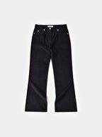 Flare Corduroy Pants (Black)