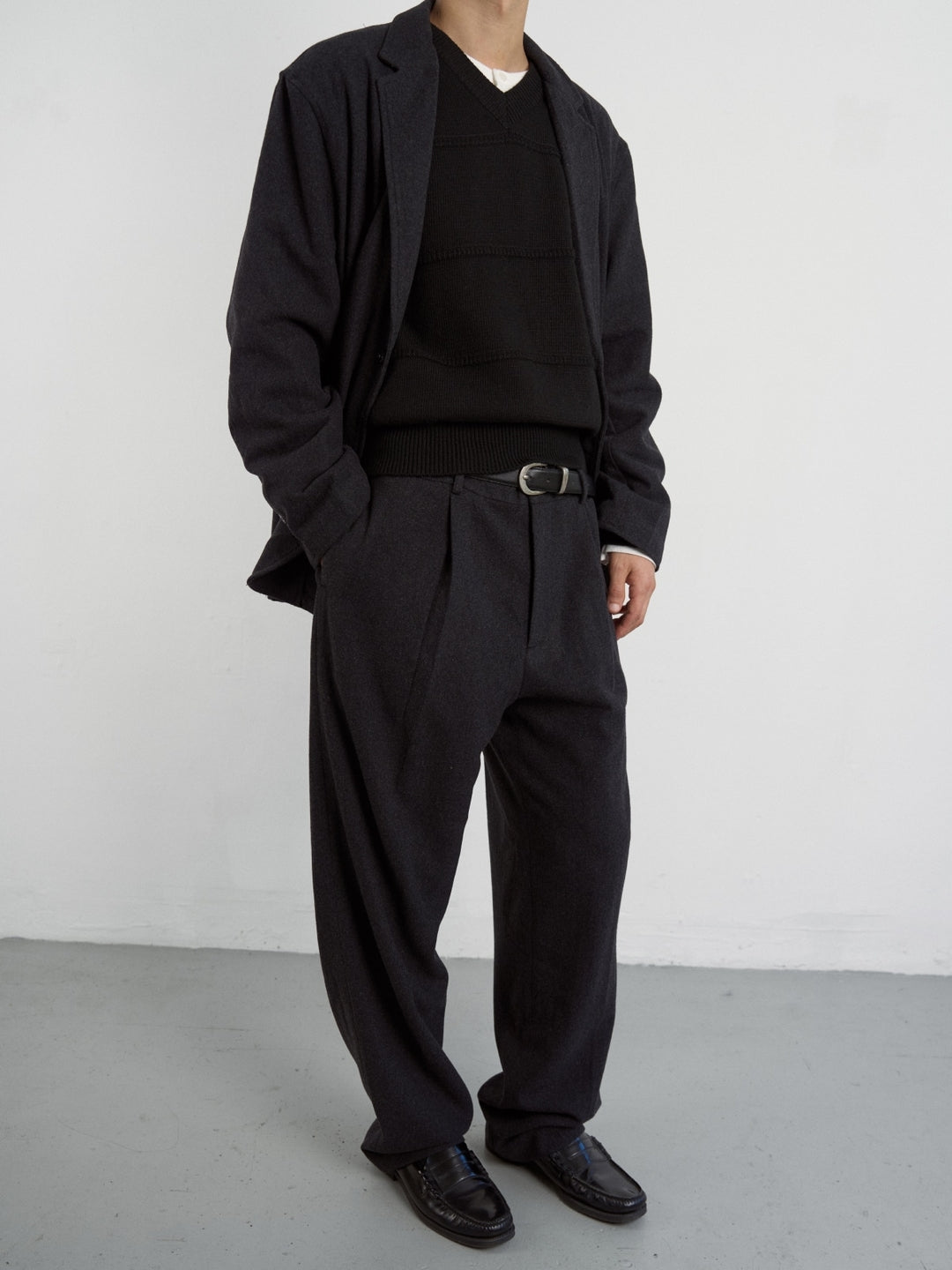 City Light Wool Club Jacket (Charcoal)