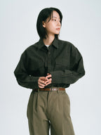 Classic Check Westren Shirts (Brown)